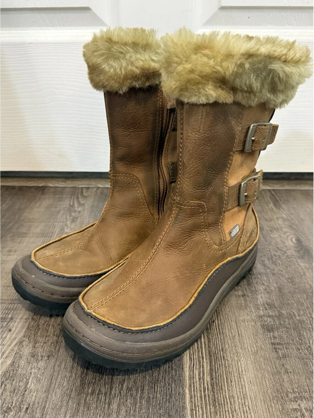 Merrell Decora Chant Boots Womens Size 7 Brown Sugar Waterproof Zipper